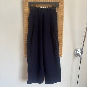 Cawley Navy Pinstripe Wool Pants size XS/24